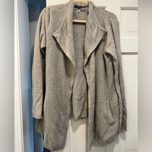 Barefoot Dreams Waffle-Knit Open Front Cardigan w/ Pockets